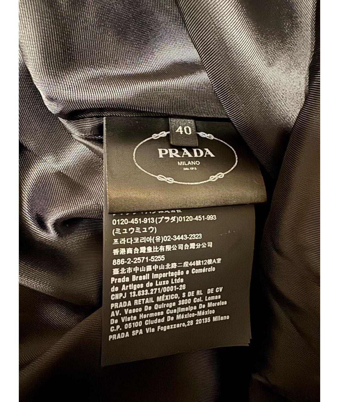 PRADA Черное повседневное платье, фото 4