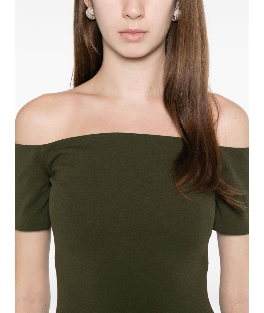 SOLACE LONDON Зеленые полиэстеровое вечернее платье, фото 4