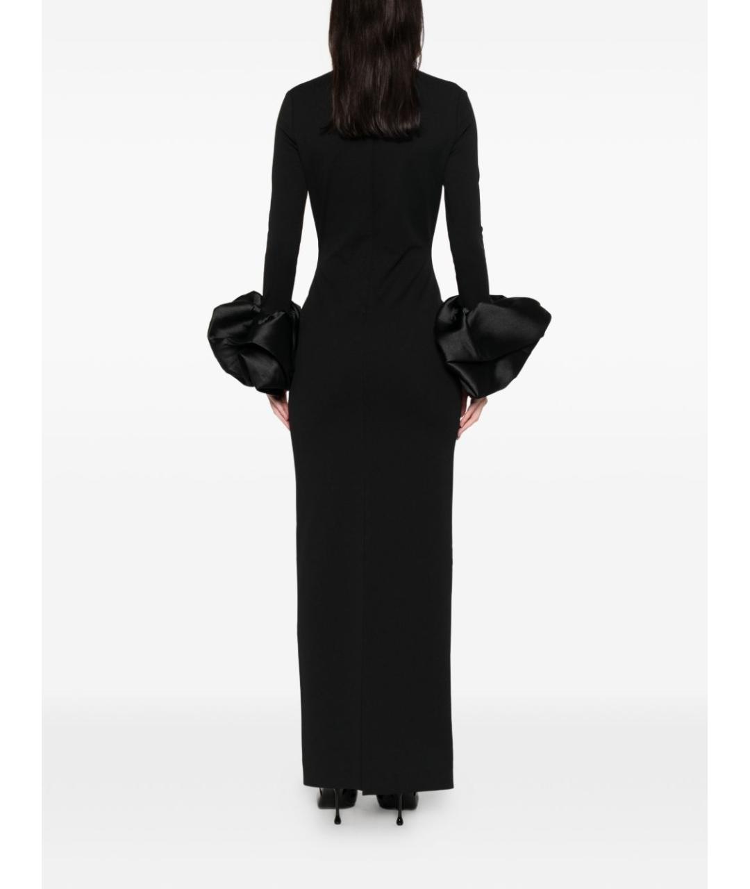 SOLACE LONDON Черное полиэстеровое платье, фото 4