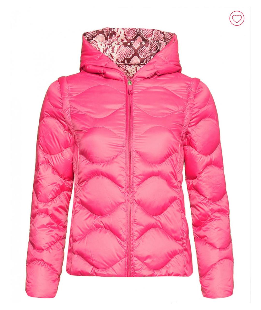 MAX MARA Розовый полиэстеровый пуховик, фото 9