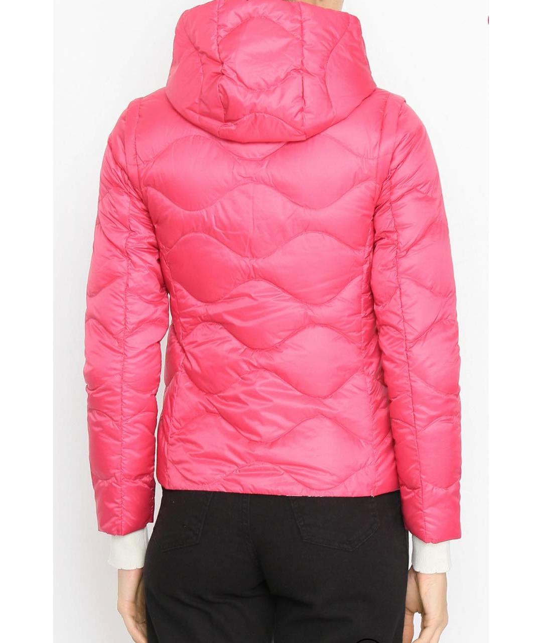 MAX MARA Розовый полиэстеровый пуховик, фото 2