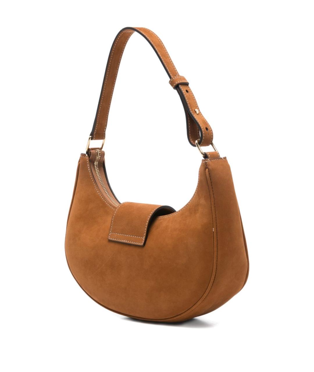 CELINE Бежевая замшевая сумка через плечо, фото 2