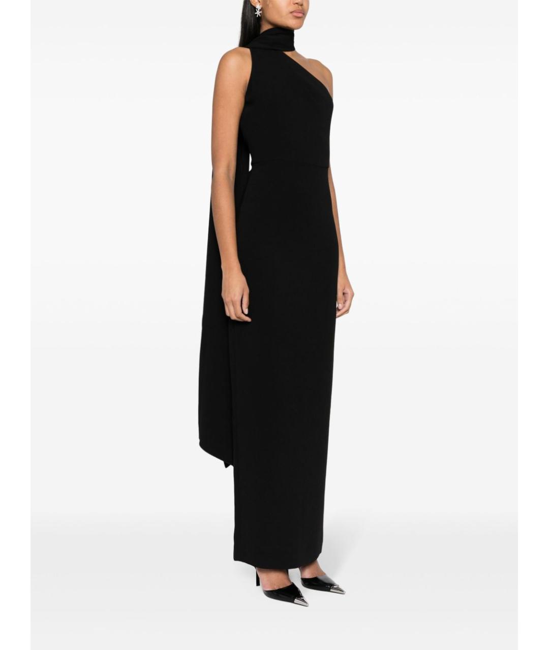 SOLACE LONDON Черное полиэстеровое вечернее платье, фото 2