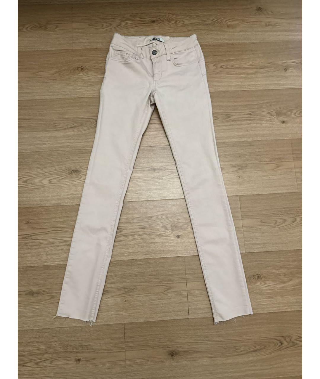 LIU JO Розовые хлопко-эластановые джинсы слим, фото 8