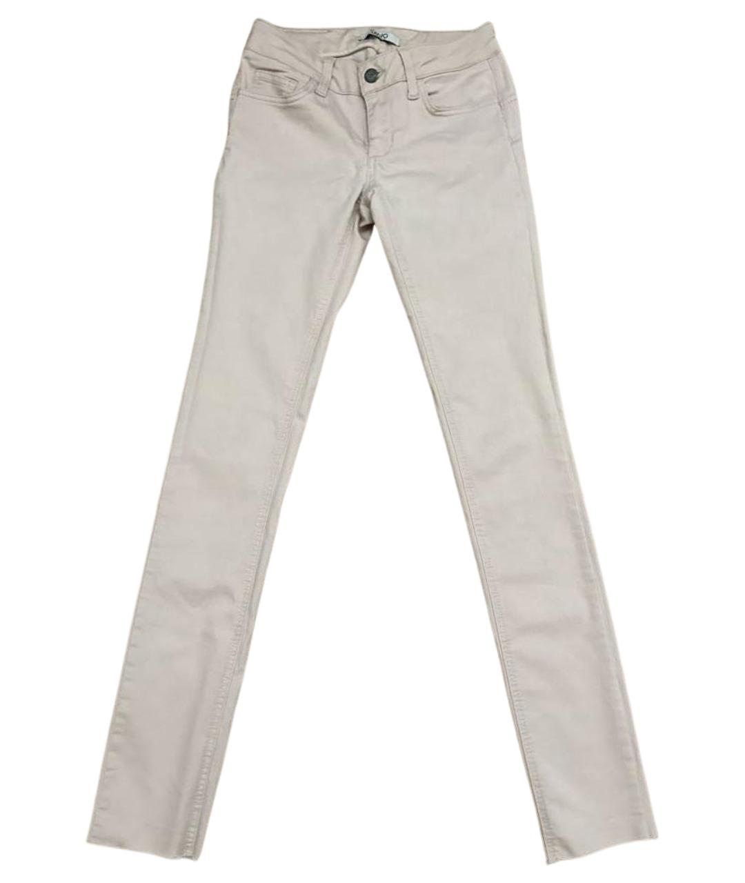 LIU JO Розовые хлопко-эластановые джинсы слим, фото 1