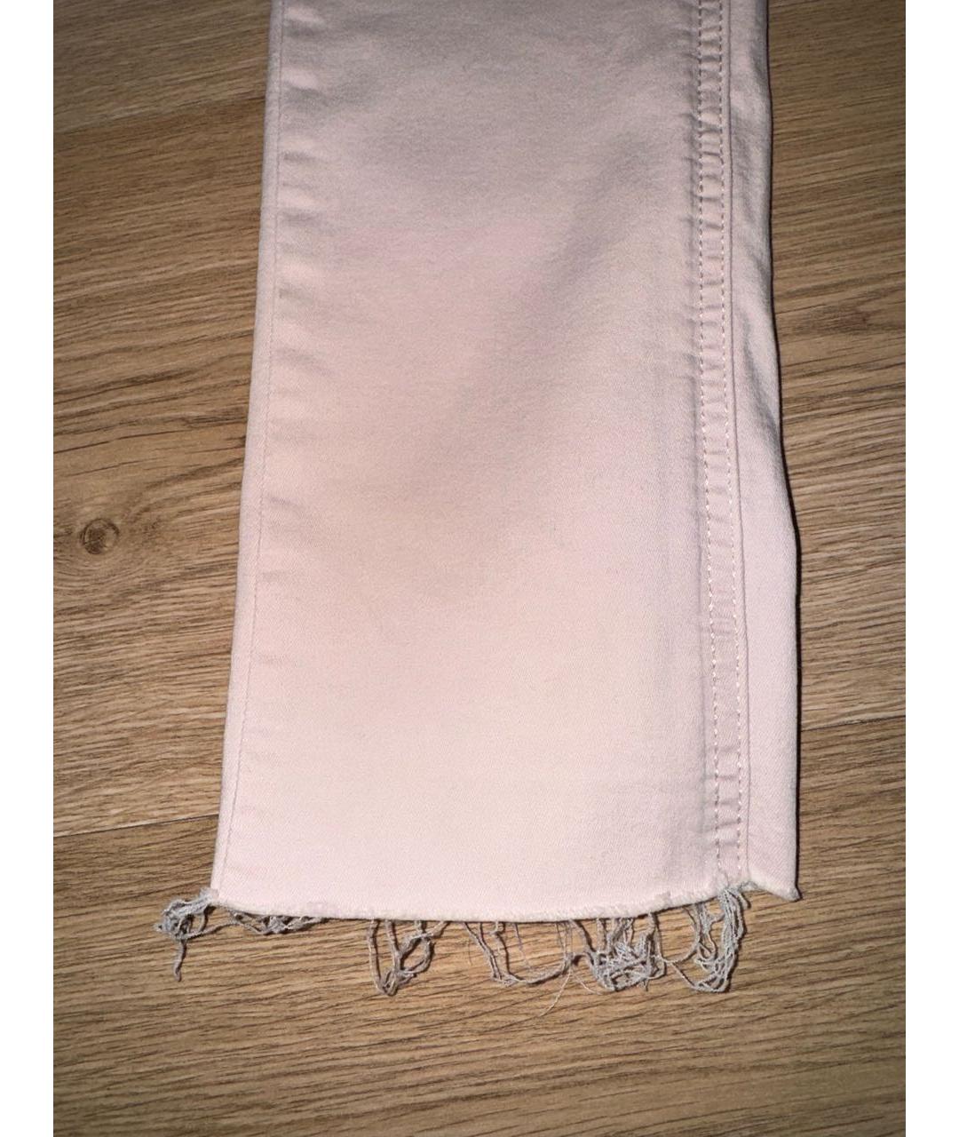 LIU JO Розовые хлопко-эластановые джинсы слим, фото 6