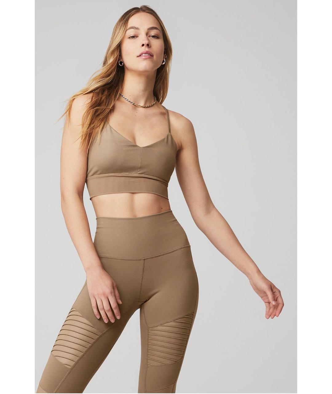 ALO YOGA Бежевый полиэстеровый спортивные костюмы, фото 5