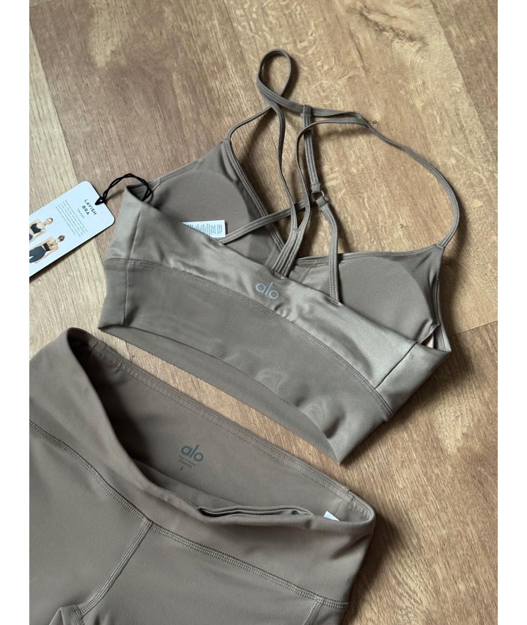 ALO YOGA Бежевый полиэстеровый спортивные костюмы, фото 3