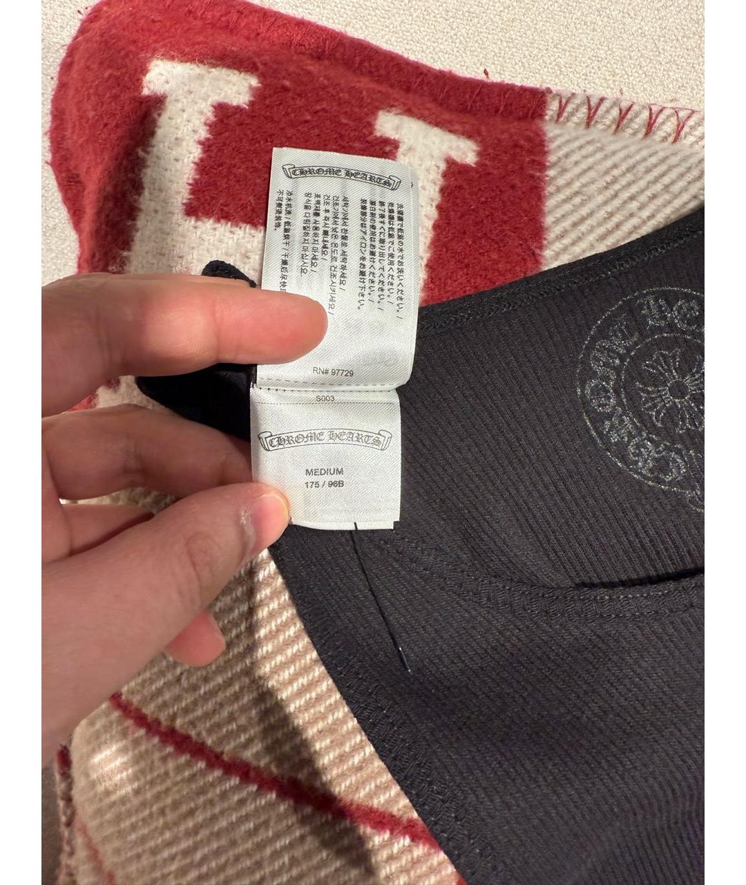 CHROME HEARTS Черная хлопковая майка, фото 5