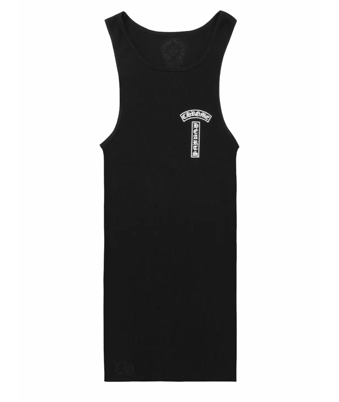 CHROME HEARTS Черная хлопковая майка, фото 1