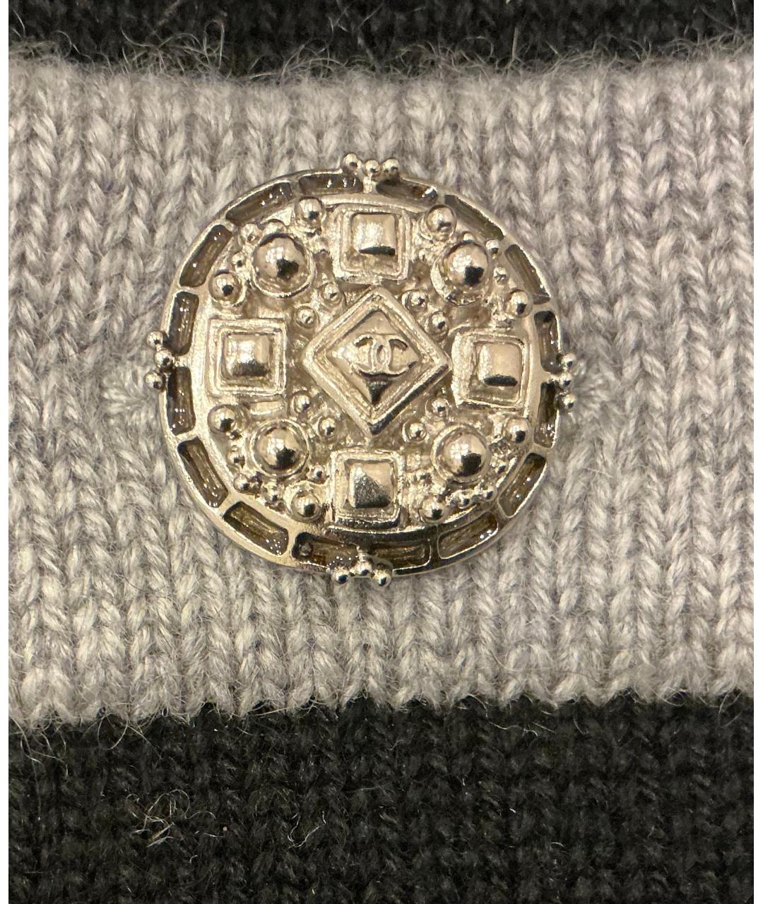 CHANEL Черный кашемировый кардиган, фото 3