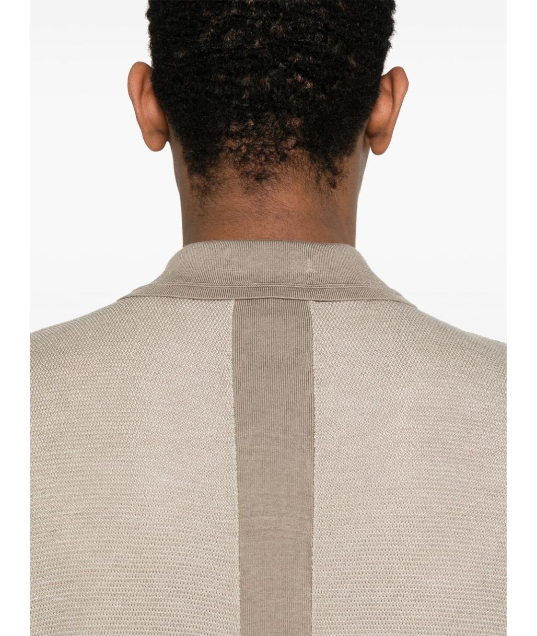 EMPORIO ARMANI Бежевое поло с коротким рукавом, фото 3