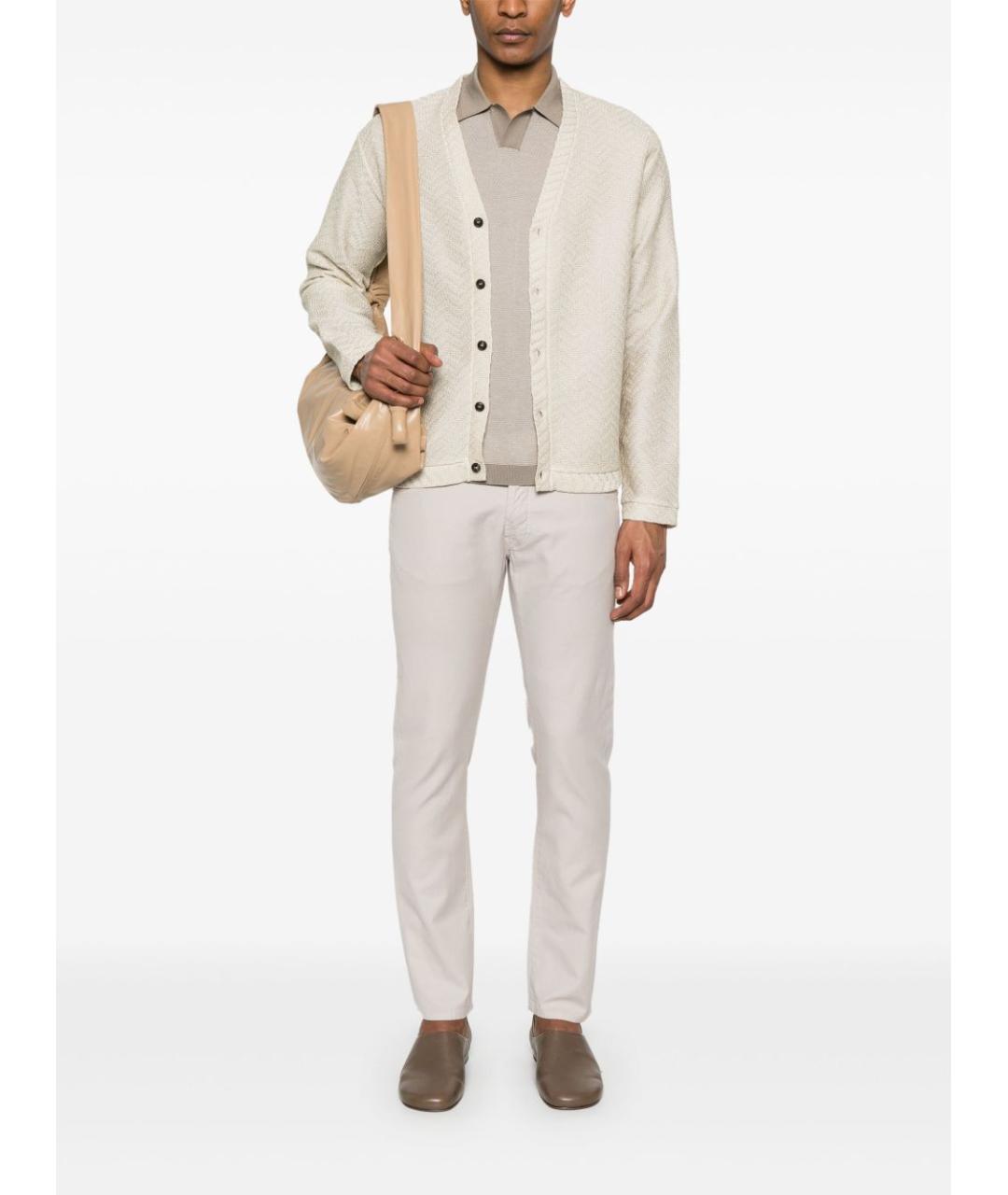 EMPORIO ARMANI Бежевое поло с коротким рукавом, фото 4