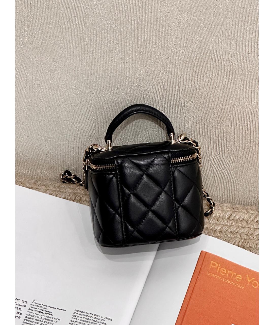 CHANEL Черная кожаная сумка через плечо, фото 2