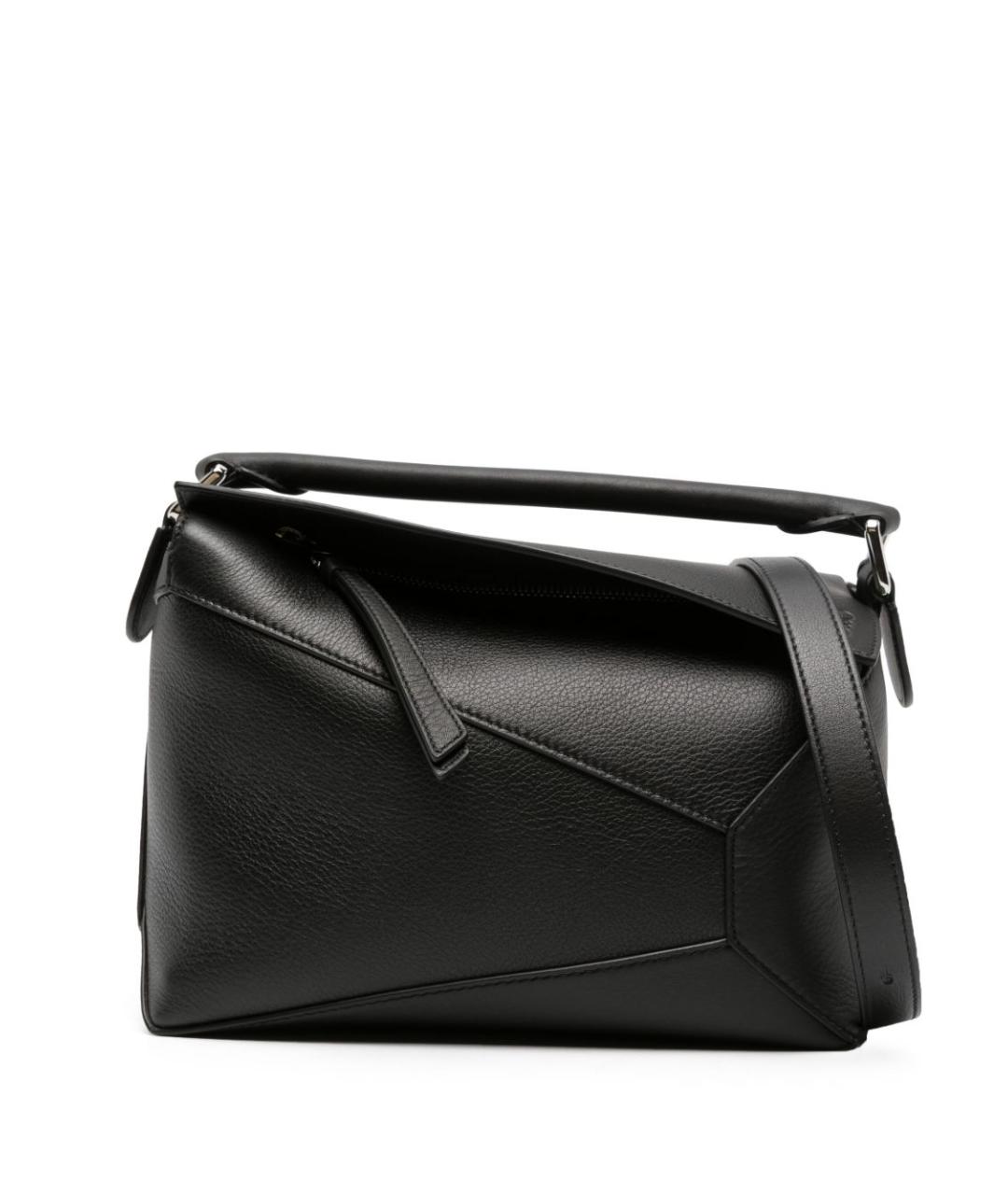 LOEWE Черная кожаная сумка через плечо, фото 1