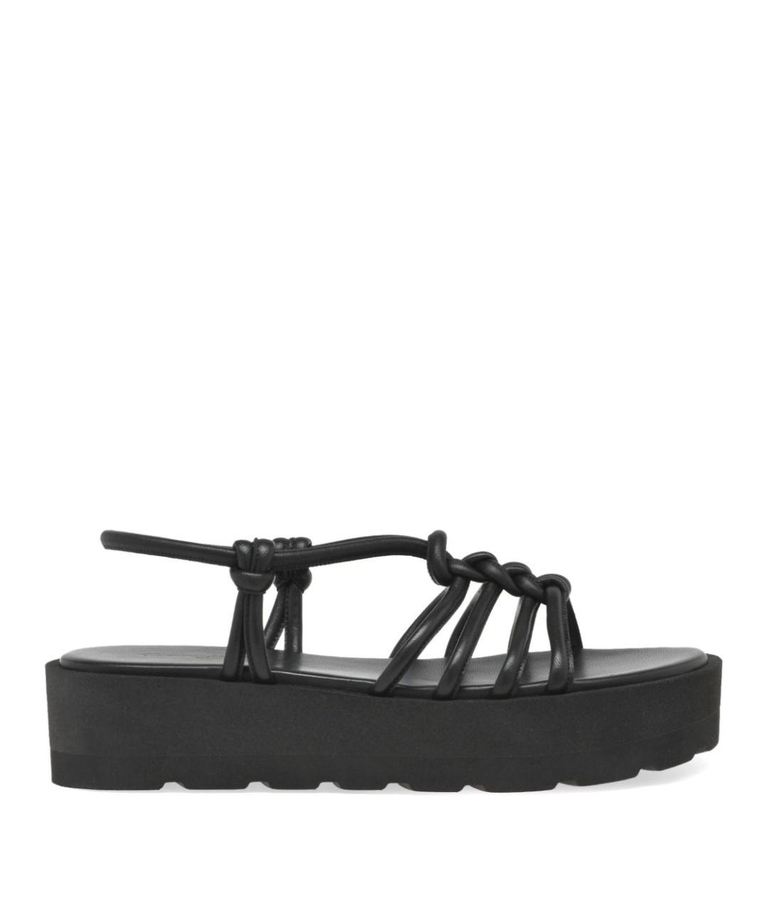 GIANVITO ROSSI Черные кожаные босоножки, фото 1