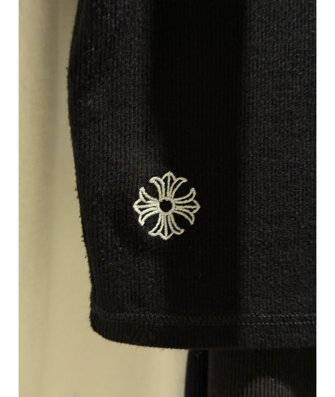 CHROME HEARTS Черная вискозная футболка, фото 5