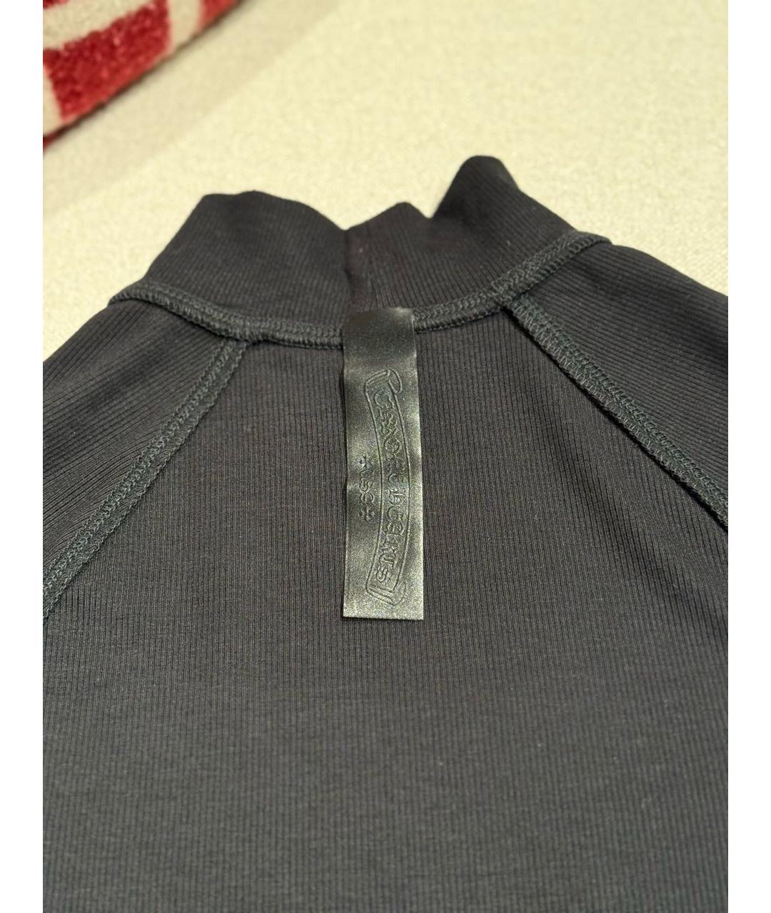 CHROME HEARTS Черная вискозная футболка, фото 3