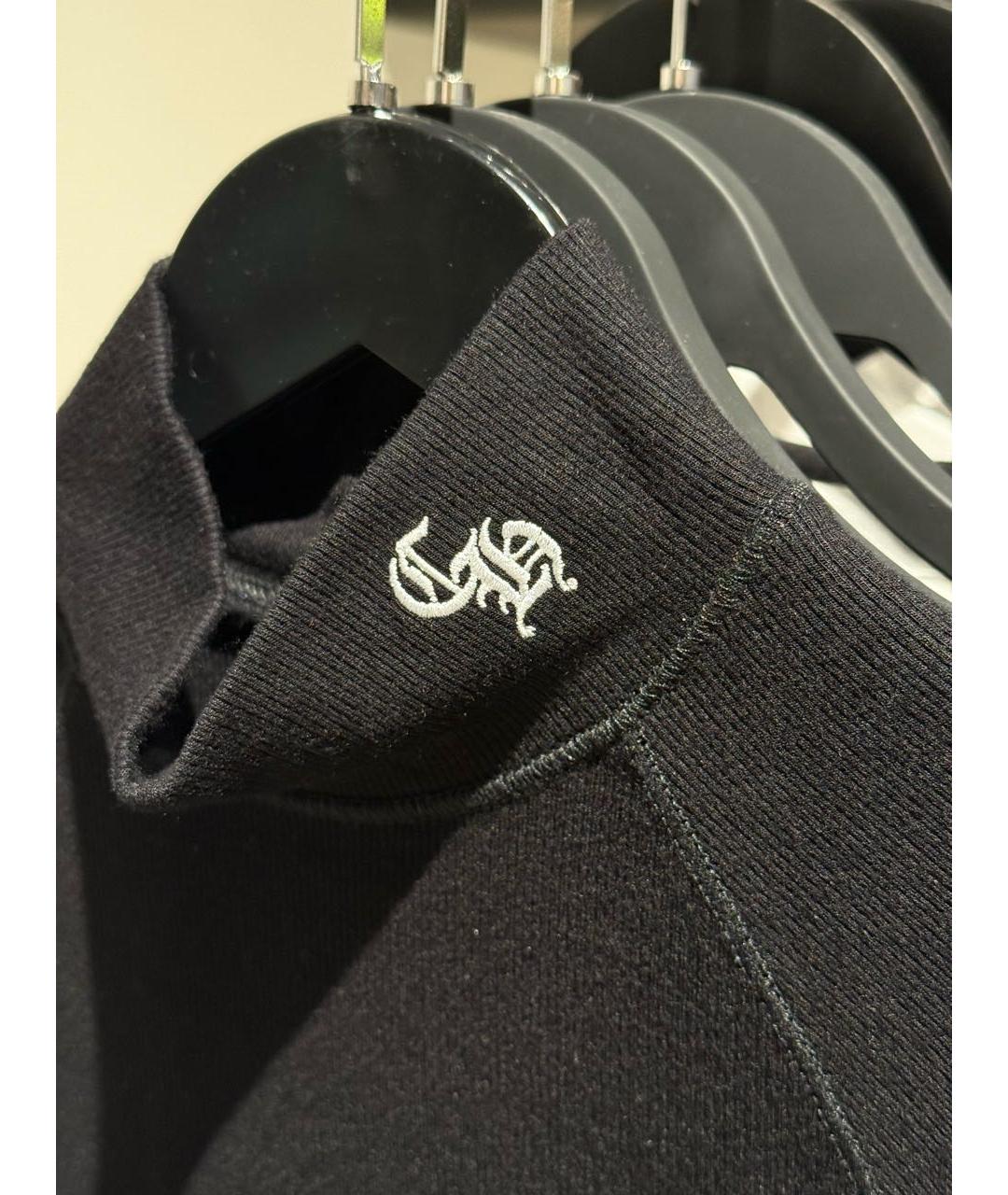 CHROME HEARTS Черная вискозная футболка, фото 4