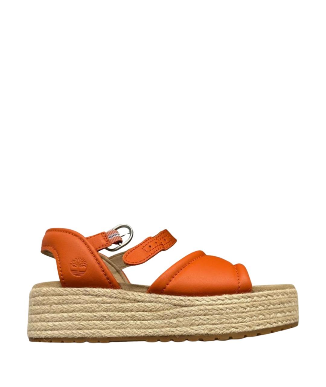 TIMBERLAND Оранжевое кожаные босоножки, фото 1