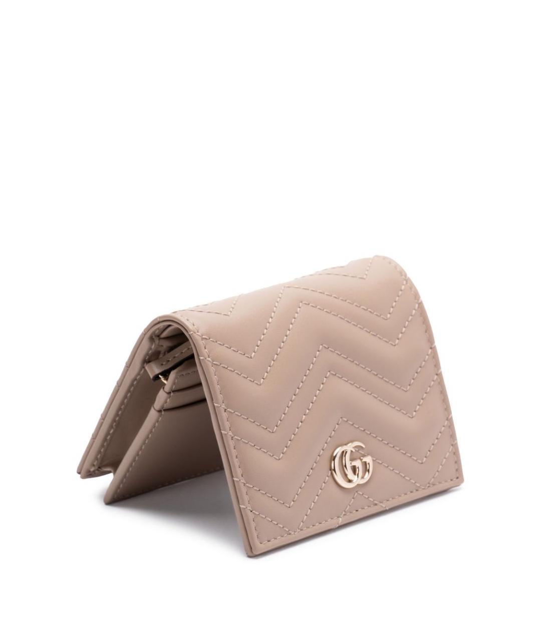 GUCCI Бежевый кожаный кошелек, фото 2