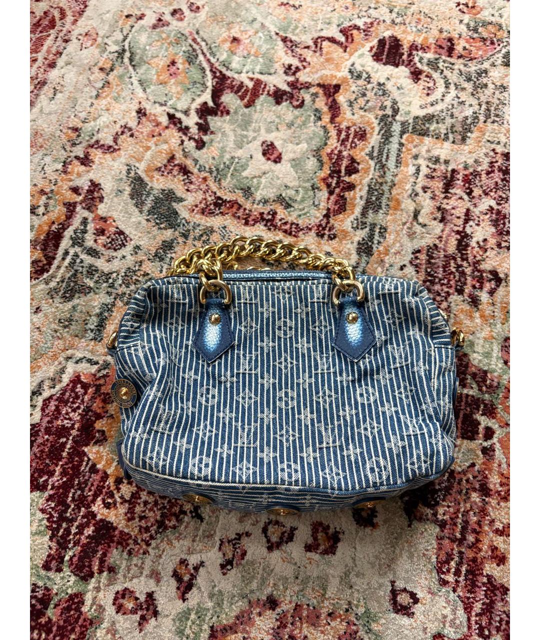 LOUIS VUITTON Мульти тканевая сумка с короткими ручками, фото 2