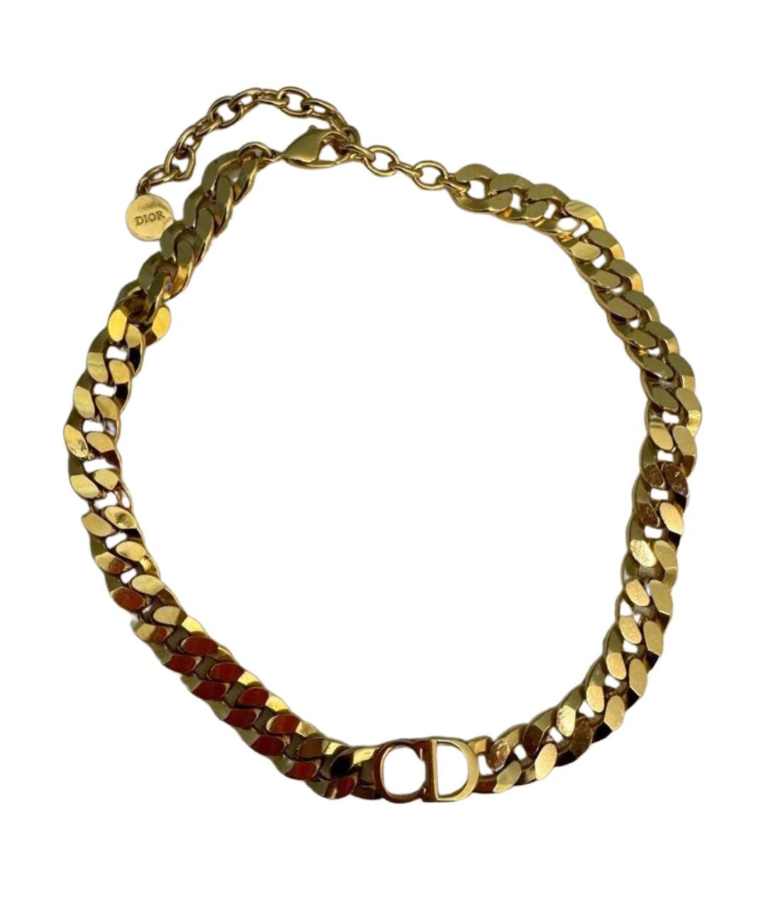 CHRISTIAN DIOR Золотой чокер, фото 1