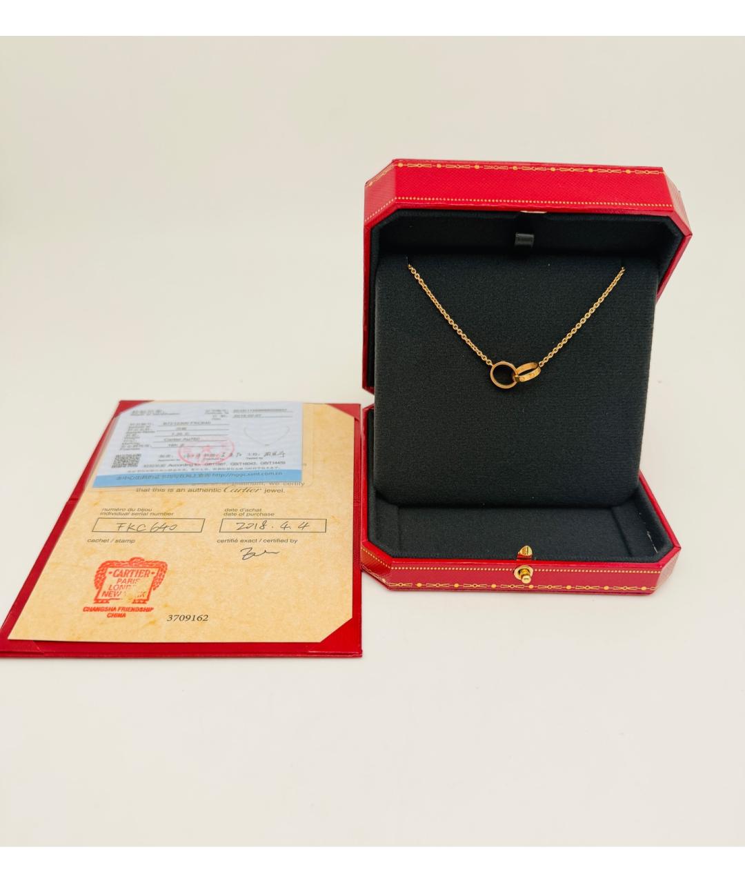 CARTIER Золотое колье из розового золота, фото 2