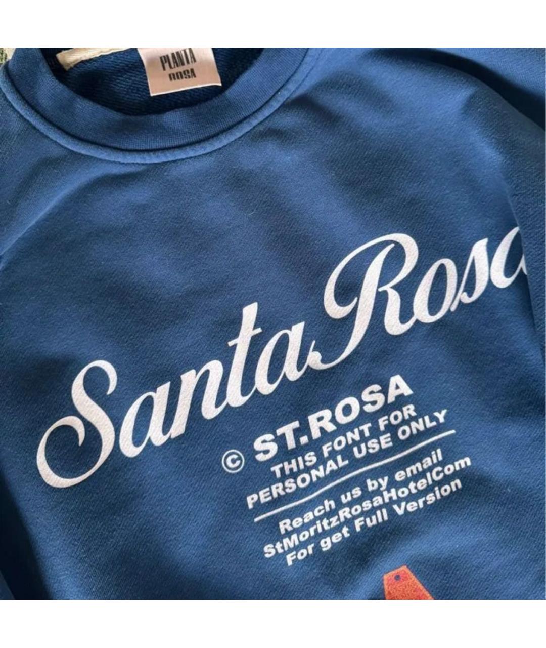 PLANTA ROSA Темно-синий хлопковый костюм с брюками, фото 4