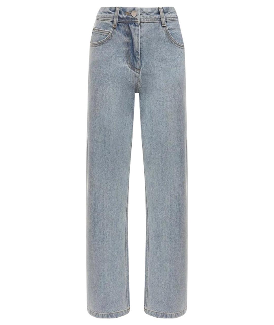 LOW CLASSIC Голубые хлопковые прямые джинсы, фото 1