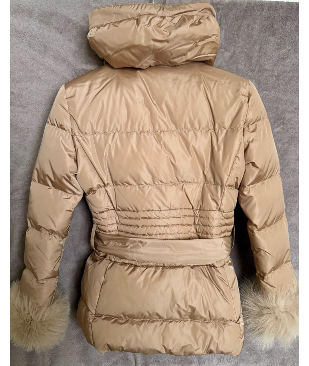 BLUGIRL Бежевый полиамидовый пуховик, фото 2