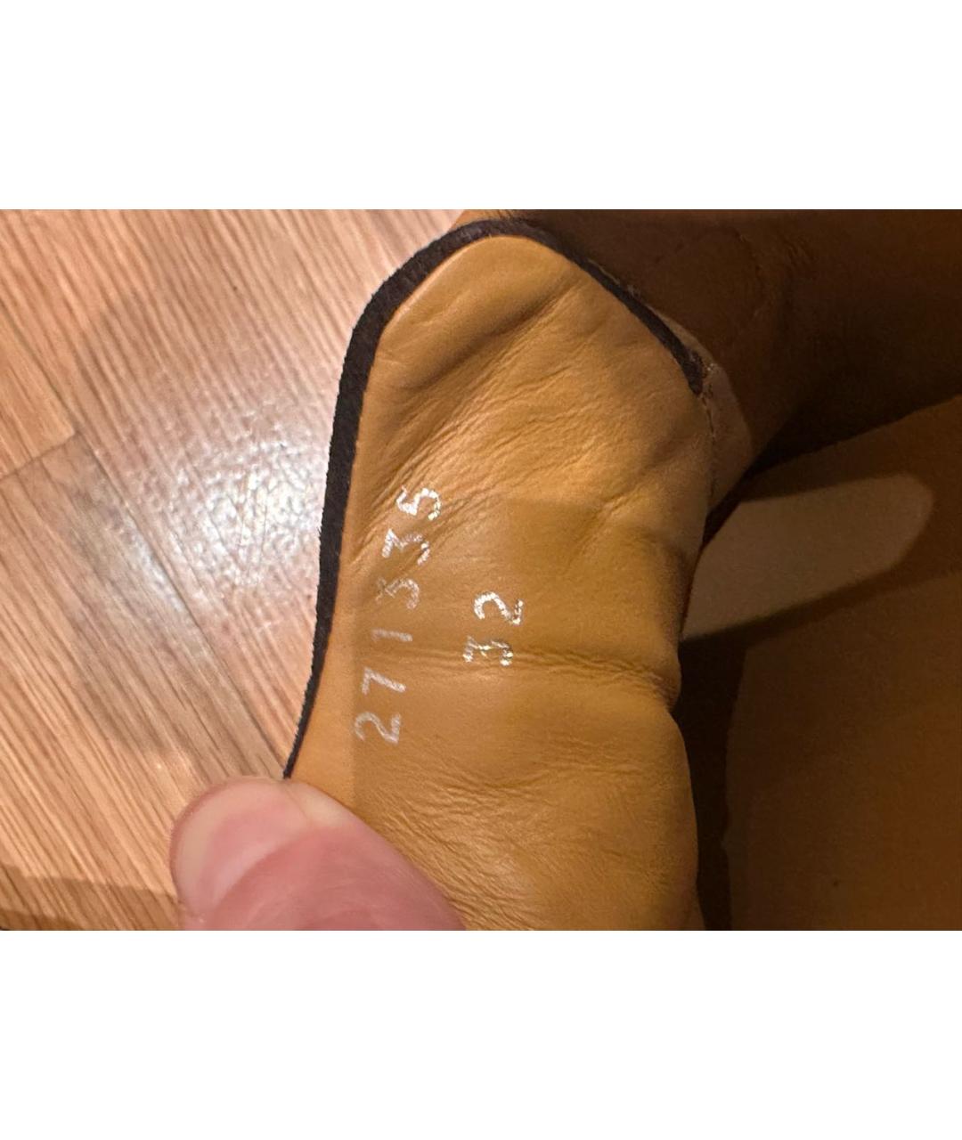 GUCCI Коричневые замшевые кеды, фото 6