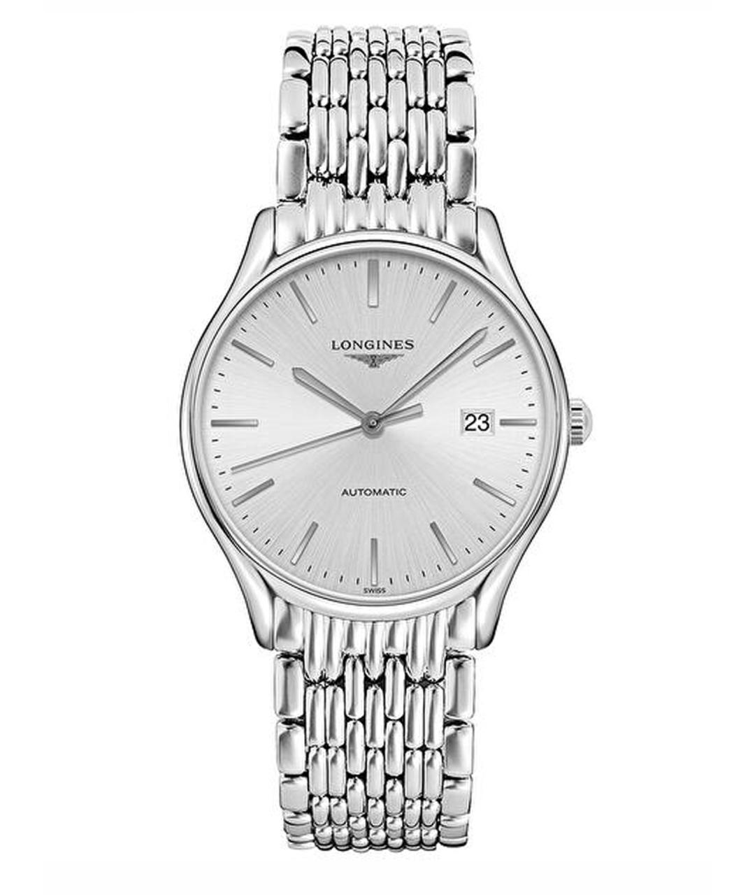 LONGINES Белые стальные часы, фото 1