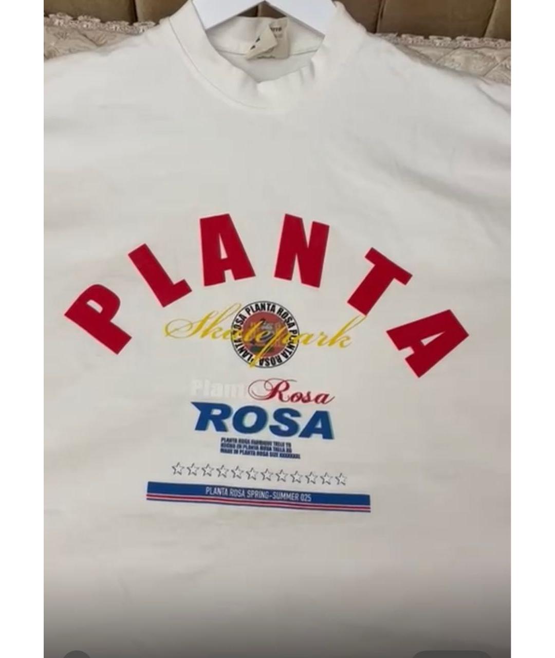 PLANTA ROSA Белая хлопковая футболка, фото 2