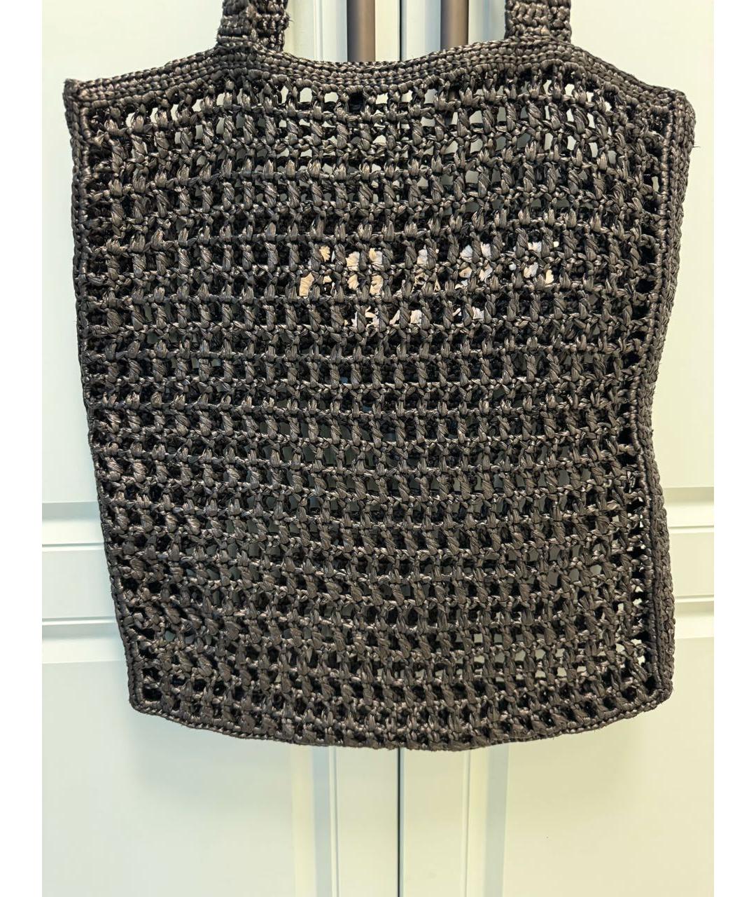 PRADA Черная пляжная сумка, фото 3