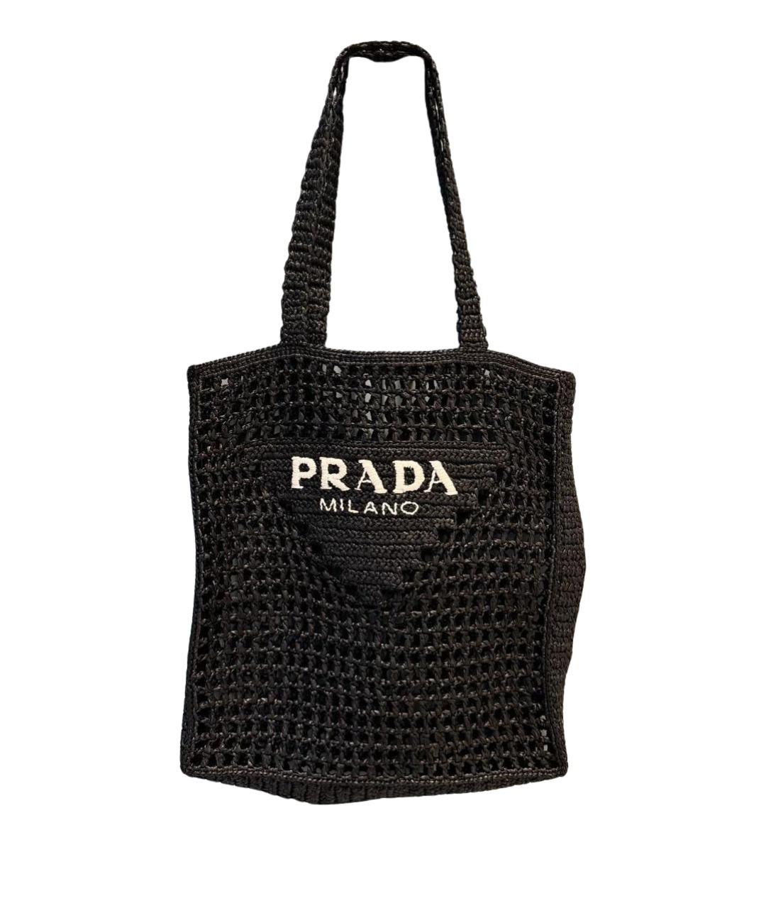 PRADA Черная пляжная сумка, фото 1