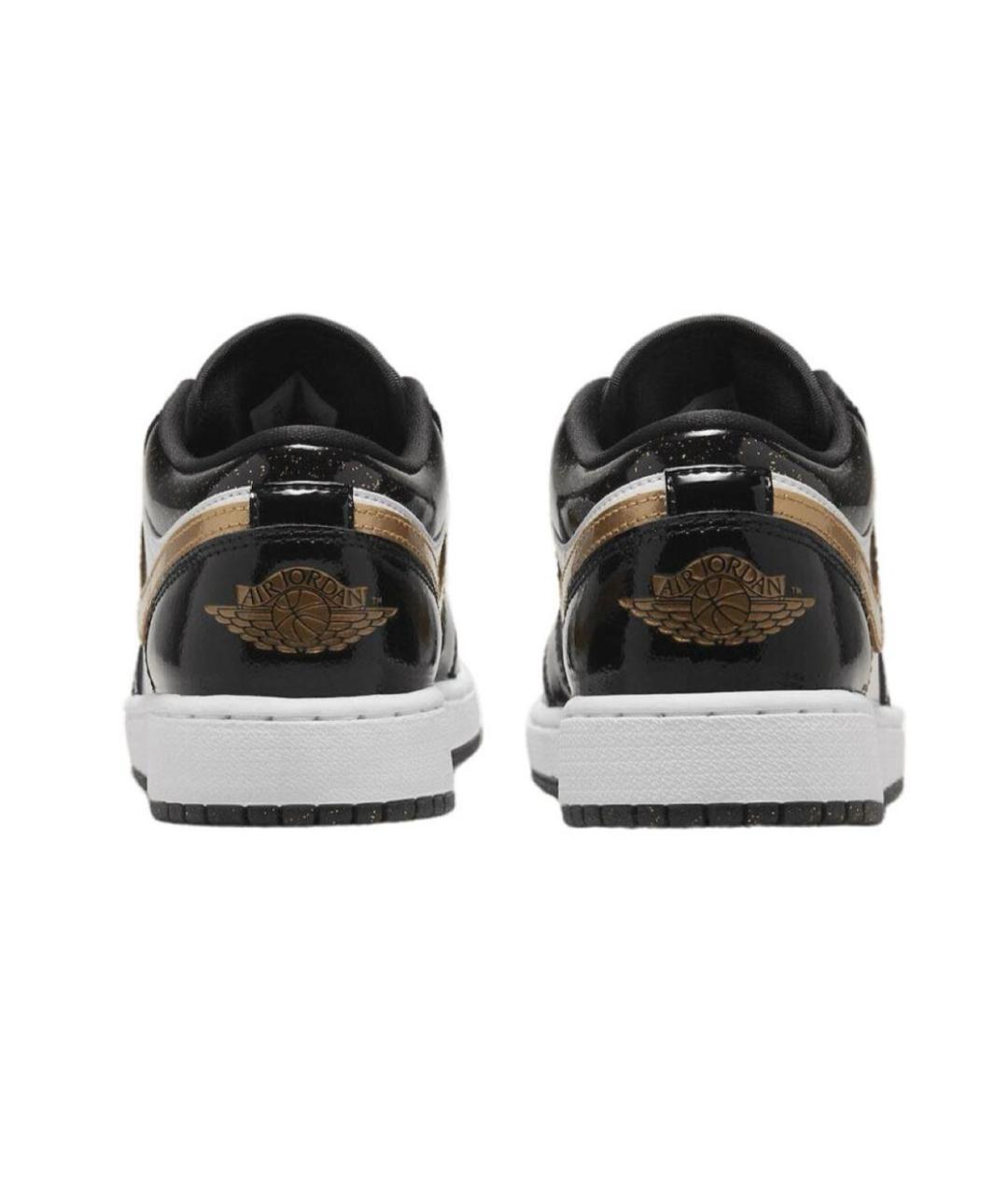 JORDAN Золотые кроссовки из лакированной кожи, фото 4