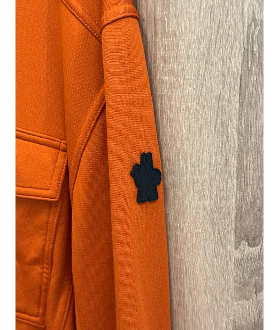 MONCLER GRENOBLE Оранжевый полиамидовый джемпер / свитер, фото 2