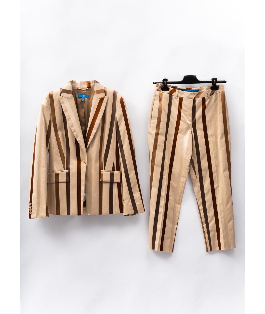 ESCADA Бежевый хлопковый костюм с брюками, фото 7