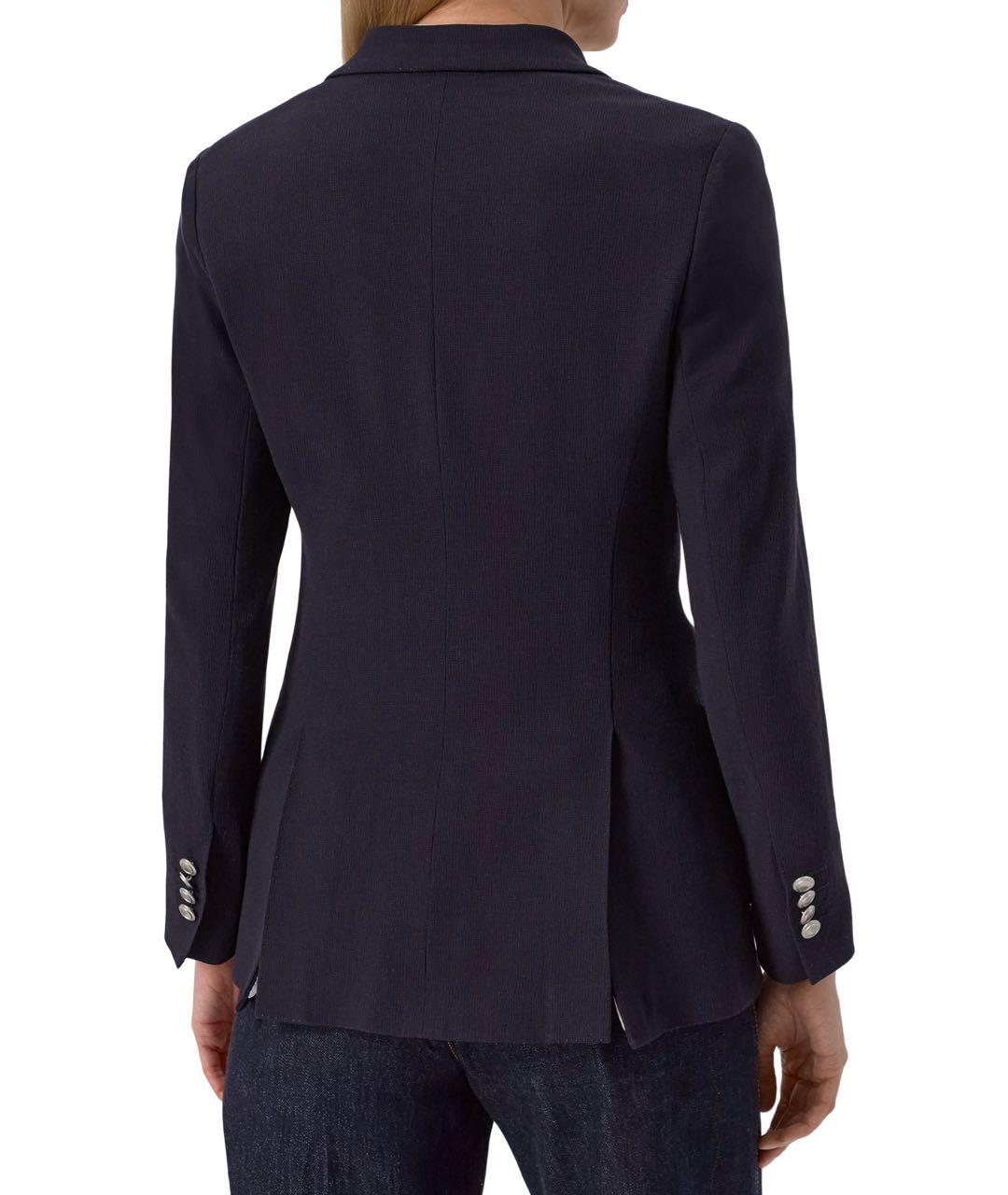 KITON Темно-синий шерстяной жакет/пиджак, фото 4