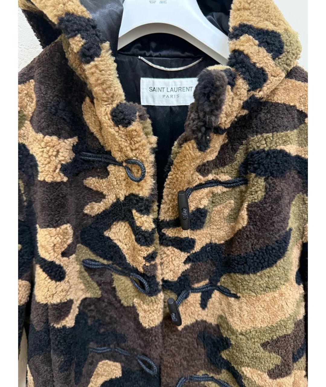 SAINT LAURENT Бежевая дубленка/шуба, фото 2