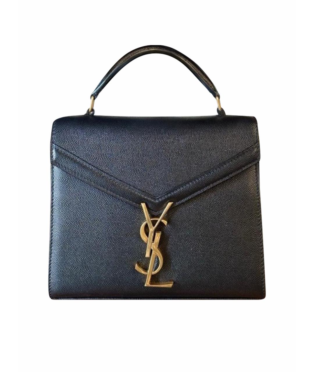 SAINT LAURENT Черная кожаная сумка через плечо, фото 1