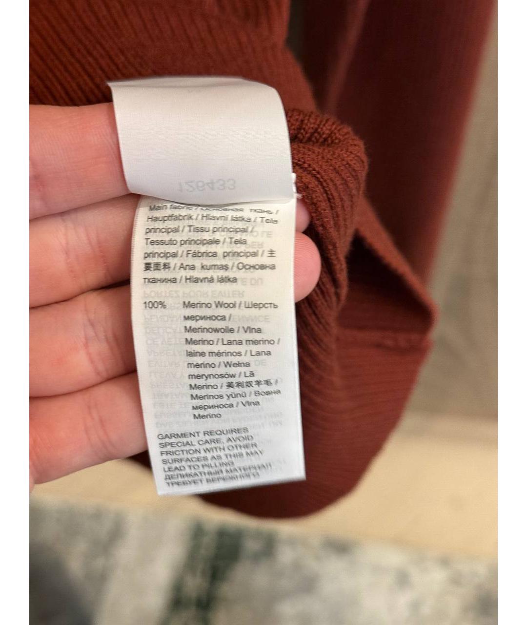 12 STOREEZ Красный шерстяной джемпер / свитер, фото 5