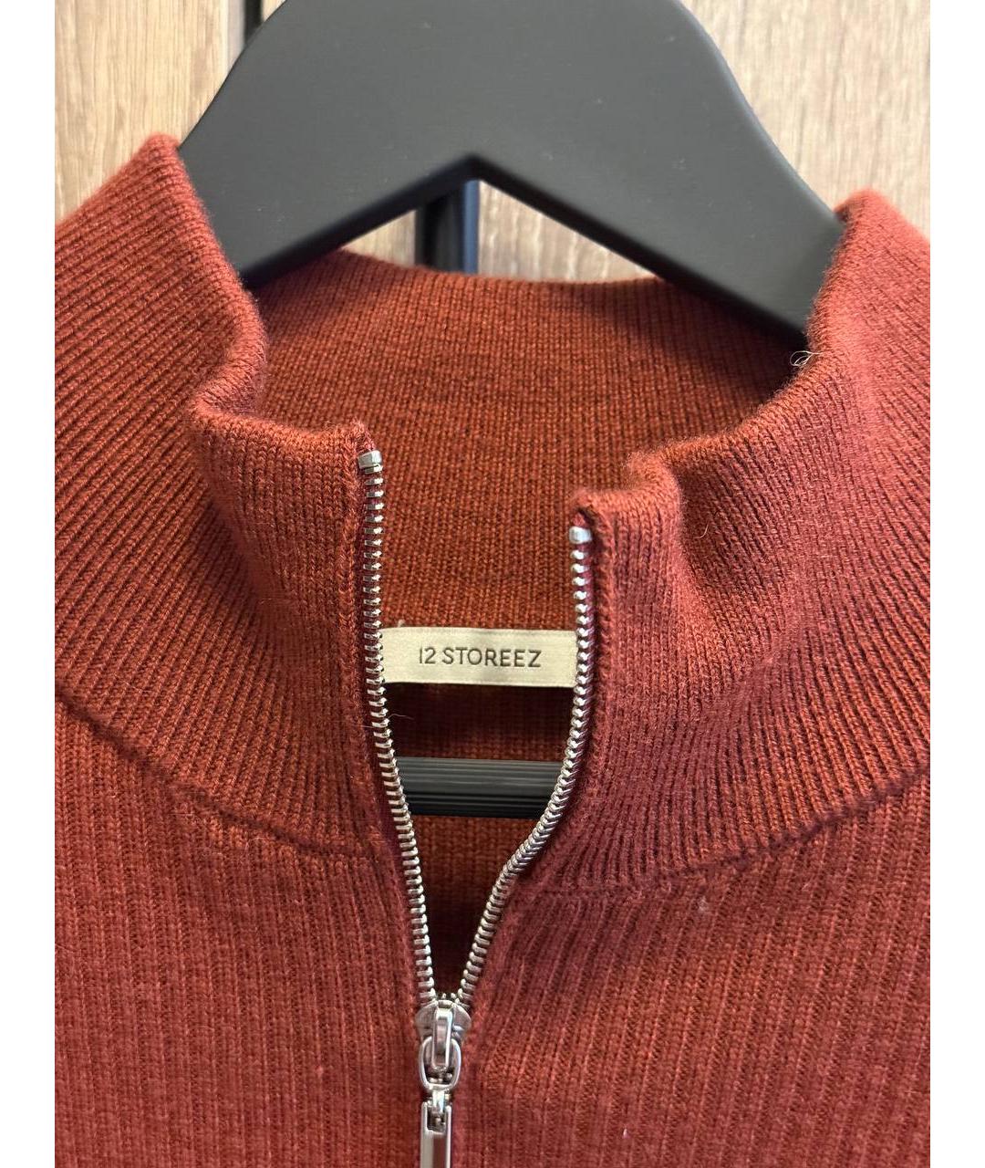 12 STOREEZ Красный шерстяной джемпер / свитер, фото 2