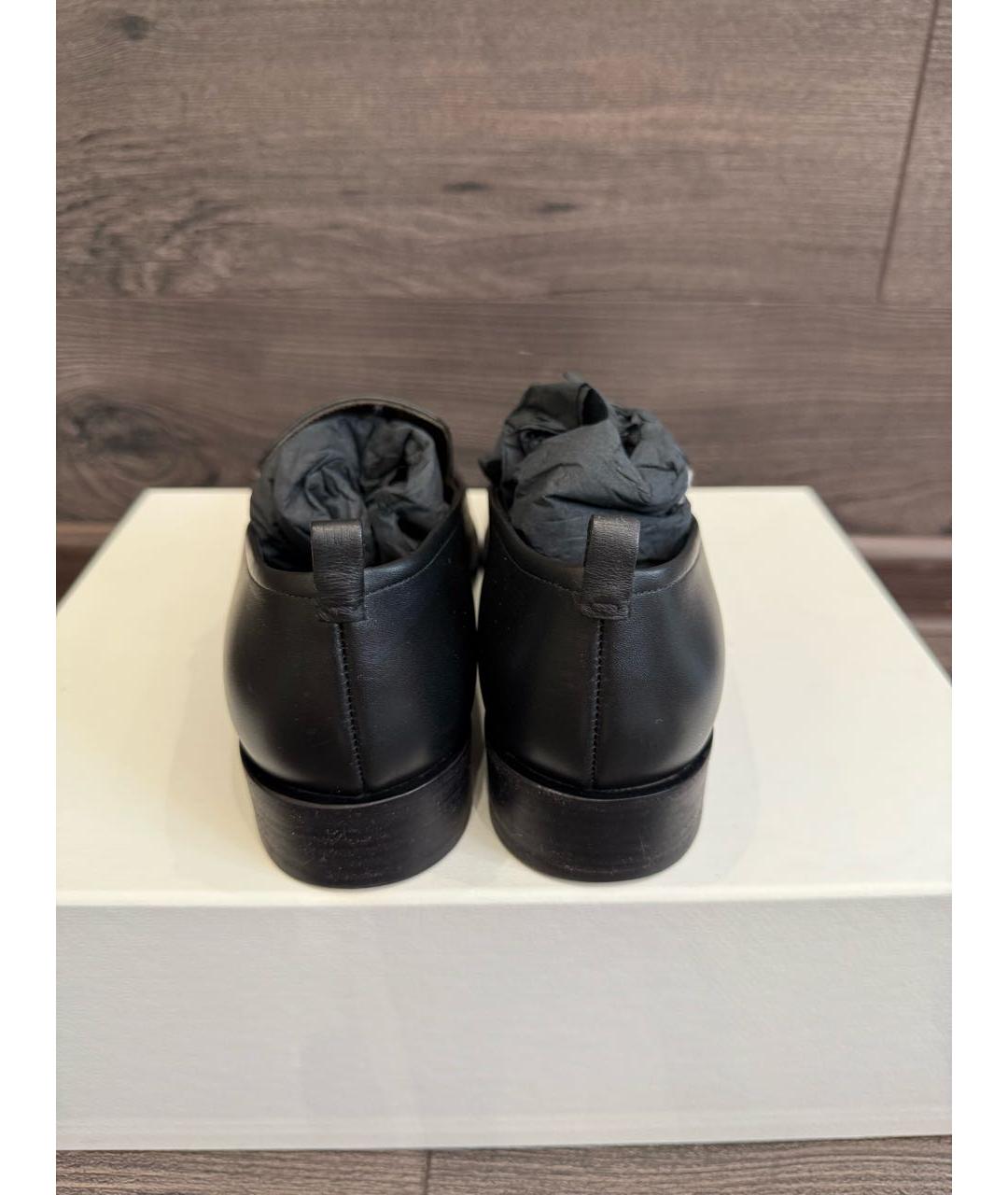 THE ROW Черные кожаные лоферы, фото 3