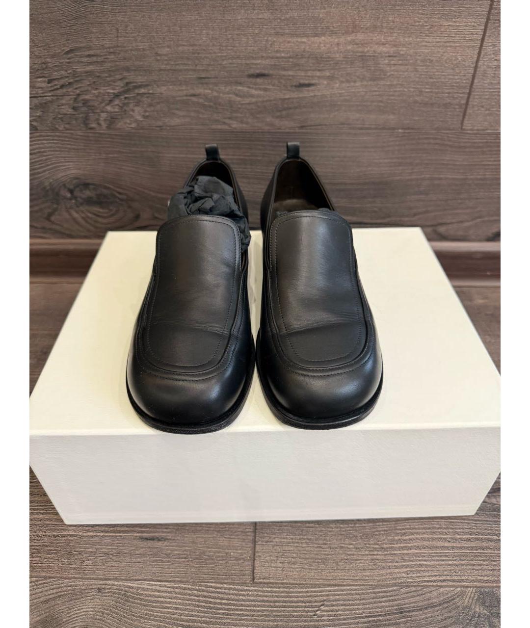 THE ROW Черные кожаные лоферы, фото 2