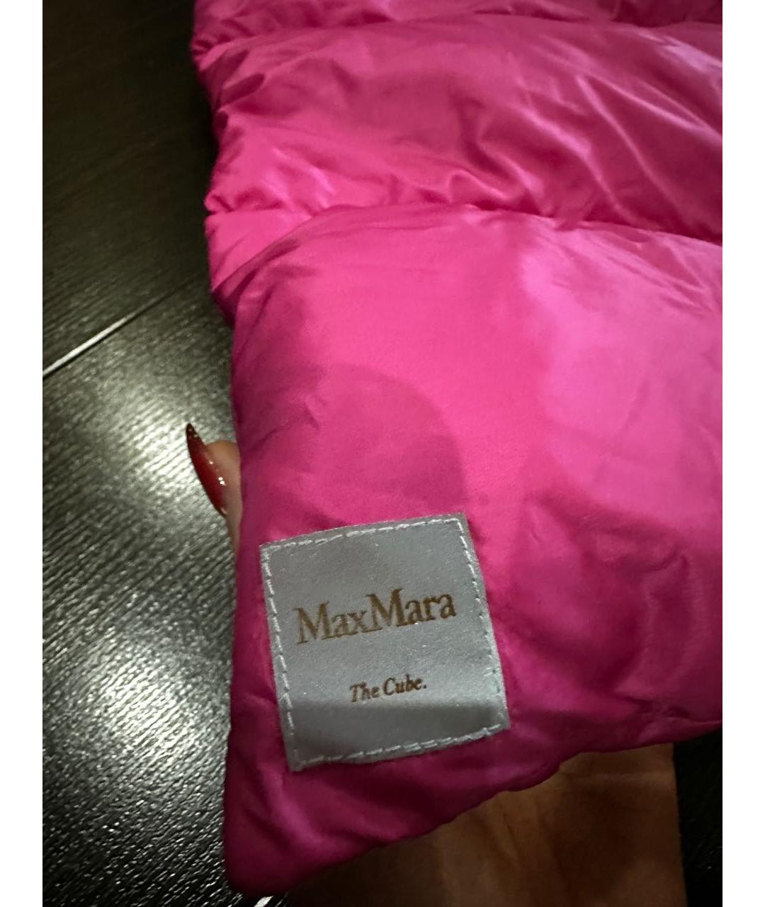 MAX MARA THE CUBE Розовый шарф, фото 3