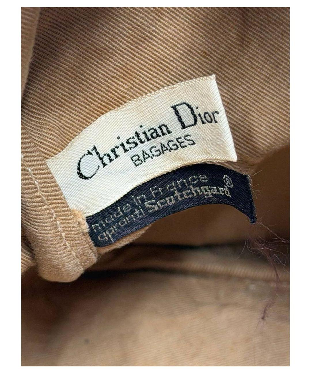 CHRISTIAN DIOR Темно-синяя жаккардовая сумка через плечо, фото 7