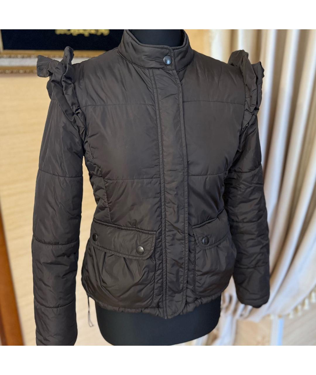 MOSCHINO Коричневая полиамидовая куртка, фото 5