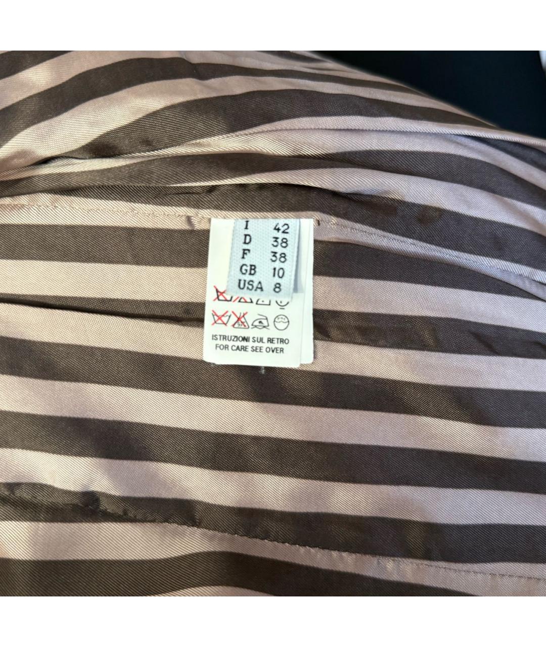 MOSCHINO Коричневая полиамидовая куртка, фото 4